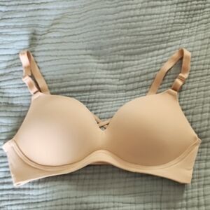 Torrid Nude Bra with Crisscross Design